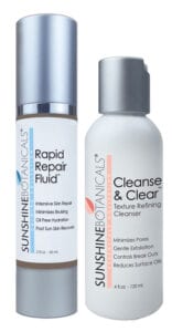 Sunshine Botanicals Rapid Repair Fluid and Cleans and Clear 
