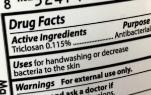 product with triclosan