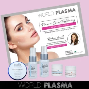 World Plasma Kit- Plasma Skin Tightening - Aftercare Recovery Kit wth Products