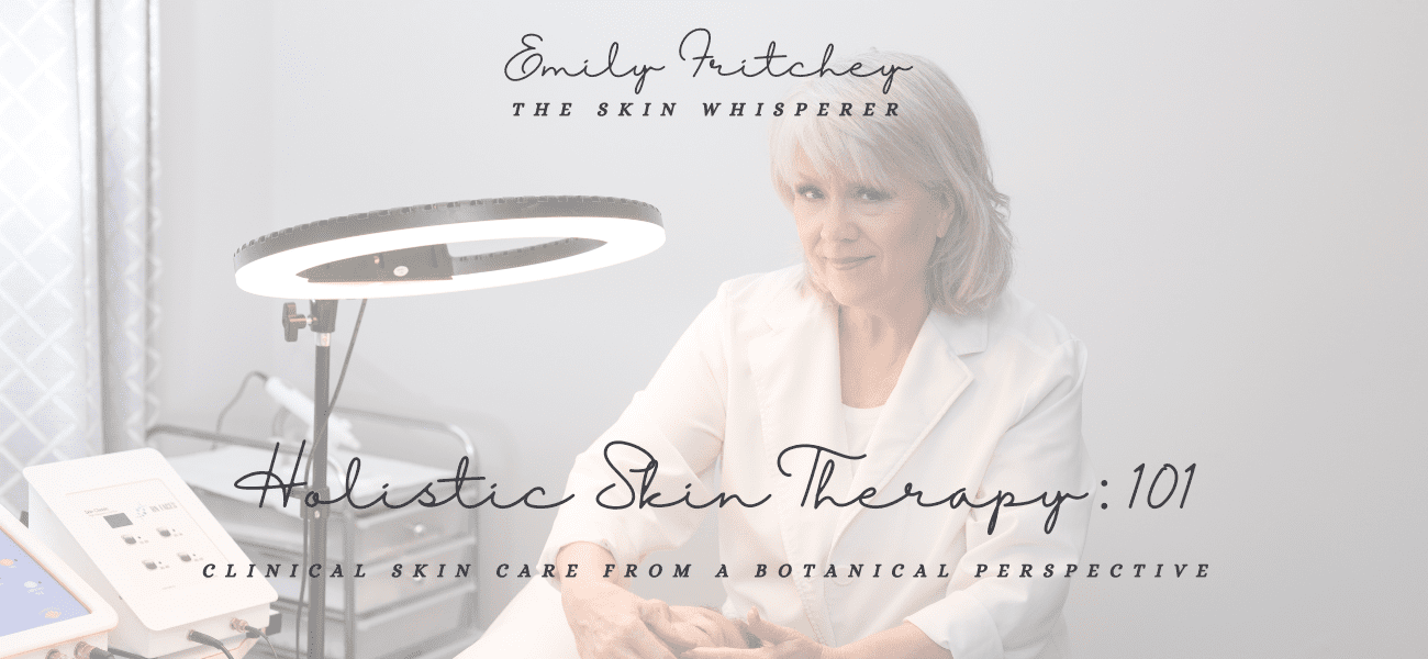Holistic Skin Therapy:101 Clinical Skin Care from a Botanical Perspective Emily Fritchey Sunshine Botanicals