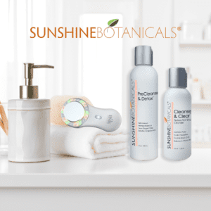 Sunshine Botanicals - Double Cleanse is the #1 "must-have" for spring cleaning your skin. This powerful approach of detoxifying and decongesting the skin and clogged pores immediately refines skin texture and purifies the skin. Whether your skin is dry, sensitive, combination, or acne-prone, double cleansing is the missing link in corrective skincare and is the very foundation of all results-focused protocols.