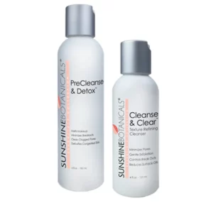 Sunshine Botanical's PreCleanse & Detox and Cleanse & Clear facial cleanser - botanical skincare with natural ingredients